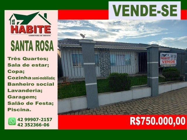 Venda de Casa no Santa Rosa - Porto União - Santa Catarina-SC - Digital Imóveis
